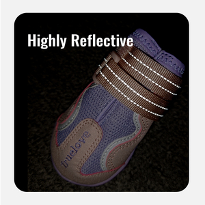 Truelove Wholesale Soft Reflective <strong>PU</strong> Leather Anti-slip <strong>Fashion</strong> Dog <strong>Shoes</strong> Warm Adjustable Breathable Mesh <strong>Pet</strong> Boots for Big Dog - Product Image 5
