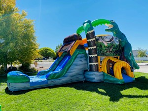 Trampolín inflable para niños, combo de dinosaurio de agua, parque de atracciones - Product Image 5