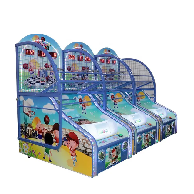 Adult Indoor Electronic Arcade Basketball Games Machines Coin Operated Competition Kids Basketball Game Machine