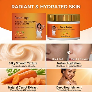Crema <span class=keywords><strong>Corpo</strong></span> Naturale e Biologica OEM/ODM, Nutriente, Leggera, Rassodante, Idratante e Schiarente alla Carota - Product Image 5