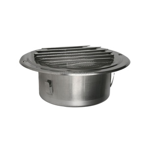 <strong>HVAC</strong> <strong>Tools</strong> Half Face Round Stainless Steel <strong>HVAC</strong> Ventilation Wall Mounted Duct Air Conditioning Insects Prevent Vent Cap - Product Image 6