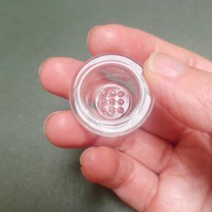 Стеклянный круглый фильтр для трубок и аксессуаров, современный и простой, 9 отверстий, высота 14 мм - Product Image 1