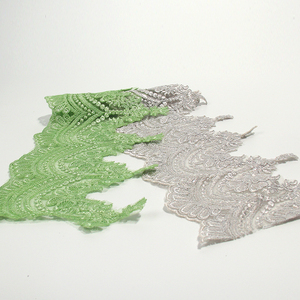 Passamaneria in Pizzo 100% Poliestere con Motivo Floreale di Alta Qualità per Accessori d'Abbigliamento, Vendita all'Ingrosso - Product Image 3