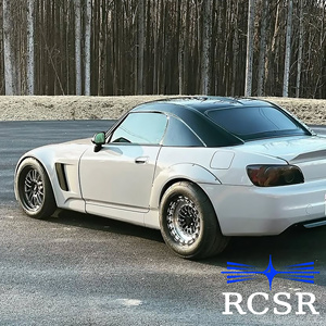 Rcsr ใหม่ล้อแม็กอะลูมิเนียมอัลลอยด์2ชิ้นสีดำเงาโครเมียม5x12 0/114.3 15-19นิ้วสำหรับมัลติพูด5ปี - Product Image 6