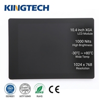 Kingtech OEM 10,4 Zoll XGA 1024x768 LVDS-Schnittstelle für HMI PLC Bedienfeld Breiter Temperaturbereich -30~80°C Industrielles TFT LCD Modul