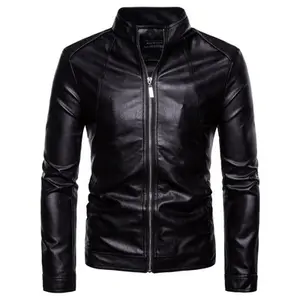 2016 autumn and winter men's jacket PU leather coat leather jacket male youth personality mosaic