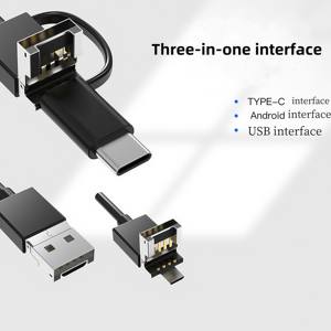Hersteller kunden spezifisch 3 in 1 Handy <span class=keywords><strong>Visual</strong></span> Peep <span class=keywords><strong>Mirror</strong></span> HD-Sonde Industrial Automobile Pipeline Endoskop Kamera modul - Product Image 3