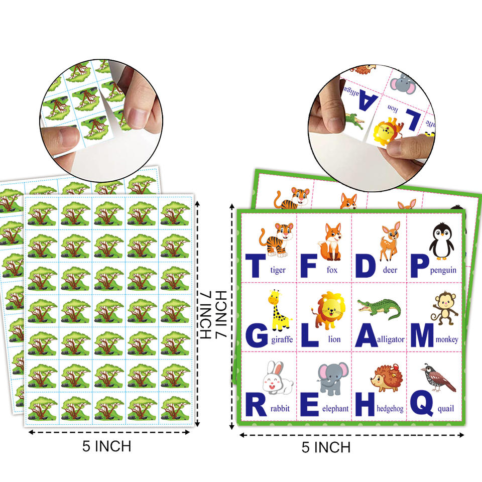 Alphabet Bingo 25 Letter Bingo Cards Bingo Game Cards Puzzle Games for ...