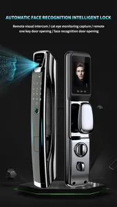 Hot Sale 3D Face WIFI APP Cerradura Inteligente Biometric Fingerprint Code Card Key Smart Door Lock With Video Calling