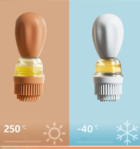 Bouteille en verre d'huile d'olive <span class=keywords><strong>de</strong></span> cuisson <span class=keywords><strong>de</strong></span> 180ml en gros pour usage en <span class=keywords><strong>cuisine</strong></span> avec brosse en silicone compte-gouttes - Product Image 6