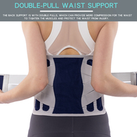 Ceinture de maintien lombaire en polyester au design populaire, confortable, élastique, réglable, respirante et légère pour l'haltérophilie