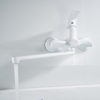 Fabricant de robinets mommali, robinet de bain mural avec bec de baignoire à long col, prix d'usine