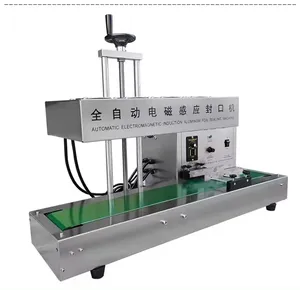 AOC 35-85mm Electromagnetic Continuous Heat Induction Sealer Aluminum Foil Film honey Plastic Bottle Capping Sealing Machine