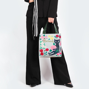 Borsa di lusso di alta qualità con stampa personalizzata in PVC Tote nera a specchio lucido in pelle sintetica impermeabile