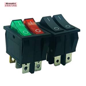 Double Rocker Switch 25*32mm 6-Pin and 4-Pin Power Indicators Rocker Switch Indicator Lights - Product Image 4