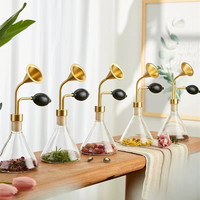 Pulvérisateur en cuivre pour parfum, huile essentielle, café, cosmétiques, flacons en verre, dispositif d'affichage olfactif pour parfums