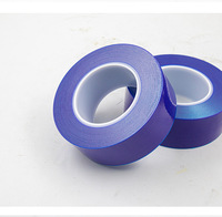 Film adhésif statique souple anti-poussière en PVC PE pour accessoires de bijouterie métallisés, emballage protecteur transparent bleu uni