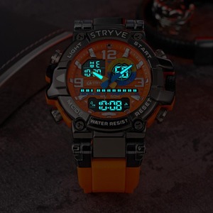 Sıcak satış Luxus Uhr kuvars Uhren Herren yeni tasarım spor renkli 5 ATM su geçirmez çok fonksiyonlu erkekler dijital saat Orologio Uomo - Product Image 5