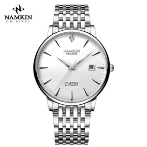 Relojes mecánicos de lujo para hombre con logotipo personalizado OEM, 41 mm, cristal de zafiro, acero inoxidable, reloj de pulsera automático - Product Image 2