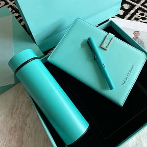 Juego de Cuadernos Forrados con Encuadernación Cosida en Cuero, con Bolígrafo del Mismo Color y Caja de Regalo para Estudiantes - Product Image 4