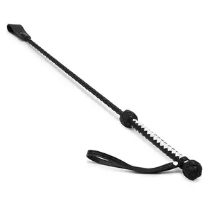 Ninghao High Quality Real Leather Teach Whips Hand Weave Paddle Whips Flirt Sexy Toys for Beginner