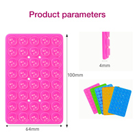 Poignée collante en silicone double face pour iPhone et Android Poignée collante mains libres pour téléphone portable