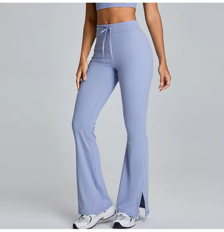 flare pants blue