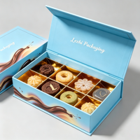 Boîte-cadeau en carton personnalisée faite à la main pour la Saint-Valentin, boîte-cadeau en carton pour chocolat, emballage de luxe pour chocolat