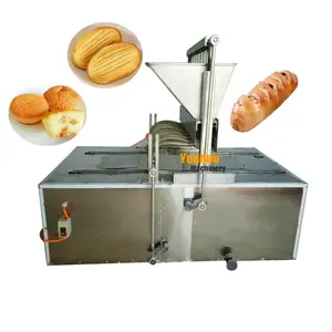 Tipo de enchimento de creme de manteiga pão macio barato que faz a máquina de produção de Madeleine