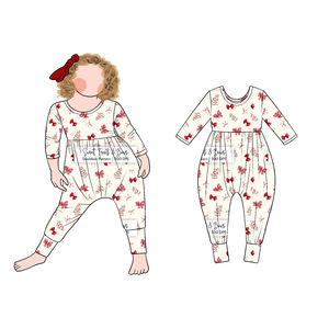 <strong>Girls</strong>' Christmas Long Sleeves Baby <strong>Clothes</strong> <strong>Toddler</strong> Infant Romper Loose Pants Little <strong>Girl</strong> Plus Size One Piece Pleasure Set - Product Image 4