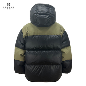 <span class=keywords><strong>Noir</strong></span> vert Patchwork court hommes <span class=keywords><strong>doudoune</strong></span> canard <span class=keywords><strong>doudoune</strong></span> patte résine fermeture éclair hiver <span class=keywords><strong>doudoune</strong></span> - Product Image 2