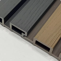 Panneau de clôture en WPC à rainures de style moderne, prix raisonnable, imperméable, panneau mural décoratif extérieur pour revêtement extérieur