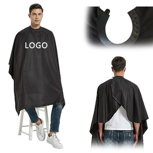Mantella da Barbiere Personalizzata con Logo, Colletto in Gomma Siliconica, Antistatica in Poliestere per Uomo e Donna - Product Image 1