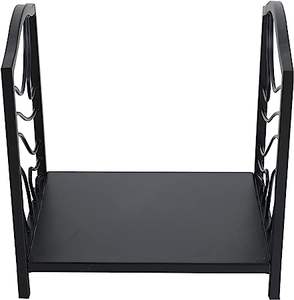 Support de rangement pour bois de chauffage en métal anthracite 130X70X185 cm Support de jardin extérieur Abri Conception détachable pour un empilage pratique - Product Image 1