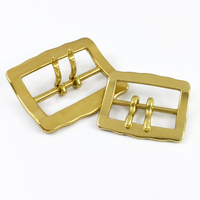 Boucles de ceinture en laiton Meetee XP305 40/50 mm à double languette pour ceintures et sacs, forme carrée, réglables, accessoires de quincaillerie durables