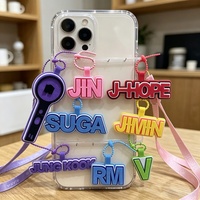 Porte-clés en fausse fourrure douce KPOP JHOPE SUGA JUNGKOOK avec mousqueton, durable, 12 cm, pour sac, pendentif pour fans de célébrités