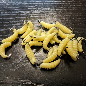 Señuelos de Pesca de Goma en Forma de Gusano, Set de Señuelos a Granel para Pesca de <span class=keywords><strong>Trucha</strong></span>, Crappie, Pan Fish, Bluegill, Agua Dulce - Product Image 3