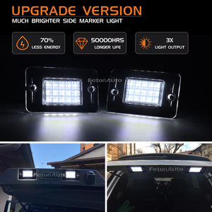 2Pcs <span class=keywords><strong>Lampe</strong></span> de plaque d'immatriculation à LED blanche sans erreur pour Land Rover Discovery 1 1994-1999 pour Discovery 2 1999-2004 - Product Image 2