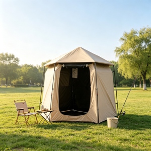 Support <span class=keywords><strong>de</strong></span> tente <span class=keywords><strong>de</strong></span> douche portable coupe-vent pour <span class=keywords><strong>camping</strong></span>, randonnée et zones sauvages - Product Image 1