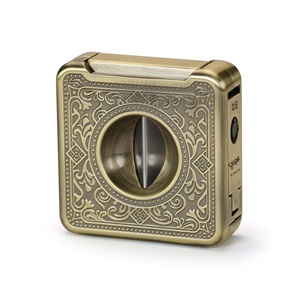 Accesorios de Lujo para Cigarros, Cortador de Cigarros en Forma de V de Aleación de Zinc, Estilo Retro Vintage, Porta Agujas Multifuncional, Tijeras para Cigarros - Product Image 6