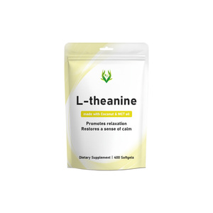 Gélules de L-théanine OEM ODM à base d'huile MCT de noix de coco pour favoriser la relaxation et un sommeil réparateur – Bien-être et routine quotidienne - Product Image 1