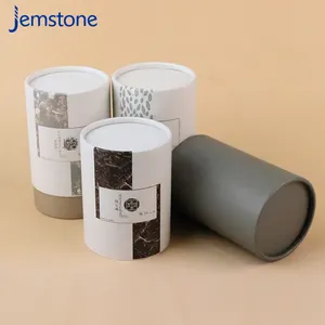 Food Grade Biodegradable Round Cylinder Kraft Cardboard Popcorn Packaging Roasted Barley Tea Paper Tube