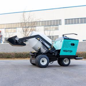 Mezcladora de Concreto sobre Orugas de 380L con Carga Automática, Mezcladora de Cemento Móvil <span class=keywords><strong>para</strong></span> Mantenimiento de Carreteras y Trabajos de Construcción - Product Image 2