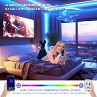 Hongshe RGB LED Bande Lumières Étanche IP68 Multiple Couleur APP Contrôle 44 Touches Télécommande RGB Led Bande Lumière Ensemble