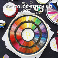 8 mètres bricolage broderie tissu Style Simple point de croix accessoires 100 couleur couture ligne