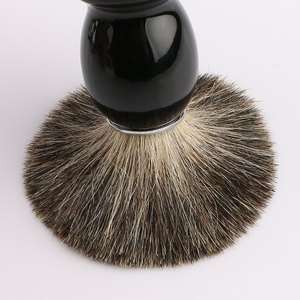 <span class=keywords><strong>Pennello</strong></span> da <span class=keywords><strong>Barba</strong></span> con Manico in Plastica, 100% Pelo di <span class=keywords><strong>Tasso</strong></span> Puro, Etichetta Privata, <span class=keywords><strong>Pennello</strong></span> Nero per <span class=keywords><strong>Barba</strong></span> - Product Image 3