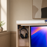 Bureau pliant mural en bois avec rangement, poste de travail informatique pour bureau à domicile