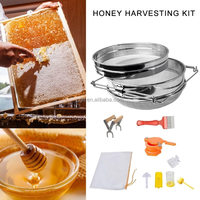Honey Keeper 9-teiliges Imkerei-Zubehör-Set, Honigfilter, Rahmenklemme und Honigauslauf-Kombination