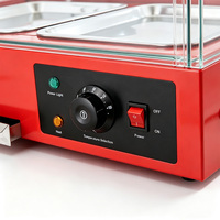 Kommerzieller Tischaufsatz-Speisenwärmer aus Edelstahl mit Elektrischer Heizung und Warmhaltevitrine
