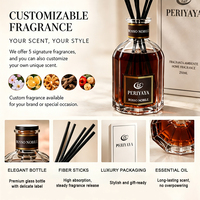 Diffuseur d'arômes sans alcool, parfum naturel, grande taille 250 ml, diffuseur à bâtonnets longue durée avec coffret cadeau